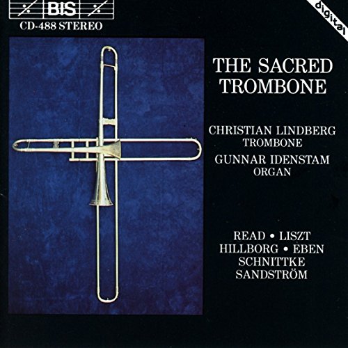 CD cover featuring a golden trombone against a dark blue background.