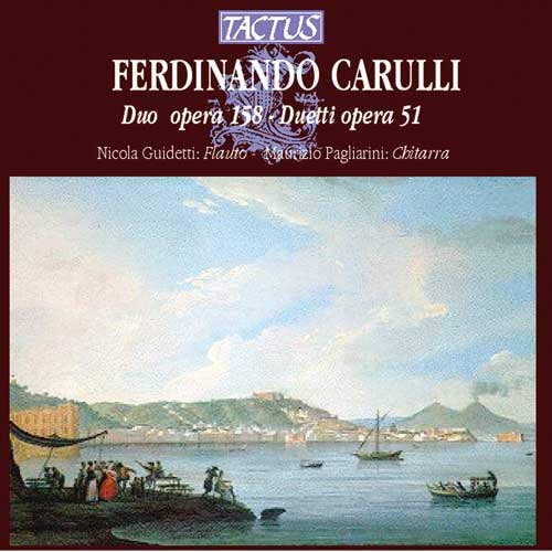 "CD cover with serene harbor scene and classical music details."