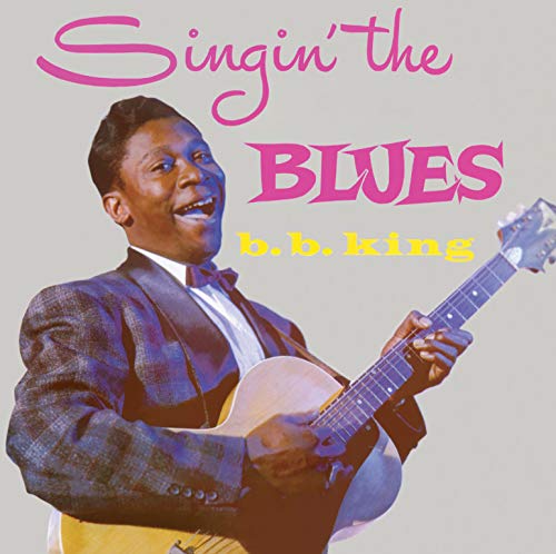B.B. King playing guitar on the album cover "Singin' the Blues".