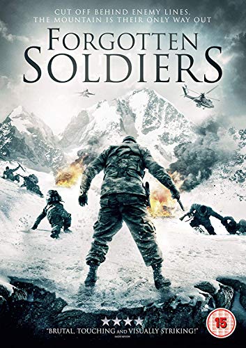 DVD cover for "Forgotten Soldiers" depicting soldiers in a snowy, mountainous war scene.