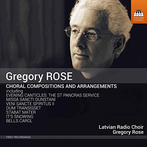 "CD cover with a black-and-white photo of Gregory Rose and song titles listed."