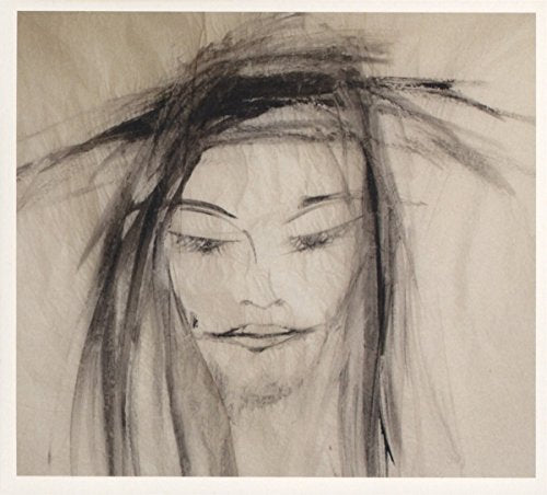 The image is a charcoal drawing of a woman's face, with the title "Klaus Klaus" and the artist's signature visible at the bottom. The drawing is rendered in a range of grays, from light to dark, creating a sense of depth and dimensionality. Here are the main points describing the image: * **Woman's Face** + The woman's face is the central focus of the drawing. + Her eyes are closed, and her expression is serene. + Her