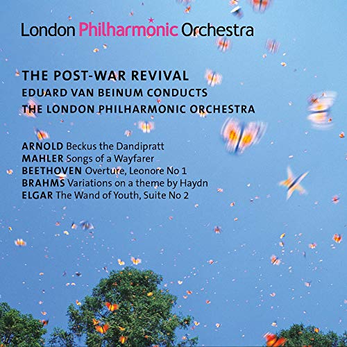CD cover for London Philharmonic Orchestra’s “The Post-War Revival” with butterflies.