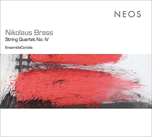 A CD cover featuring an abstract red, black, and white painting.