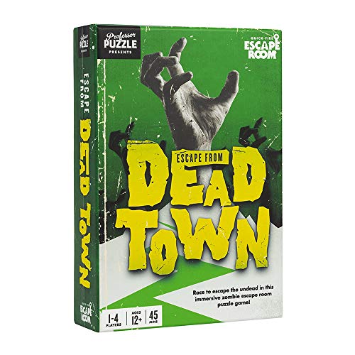 Professor PUZZLE Escape From The Dead Town - Zombie themed Escape Room Game - Multiplayer brain-teasing game