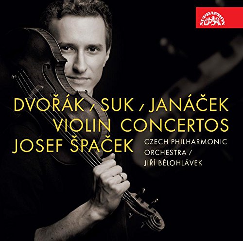 CD cover with a man holding a violin, yellow and white text overlay.