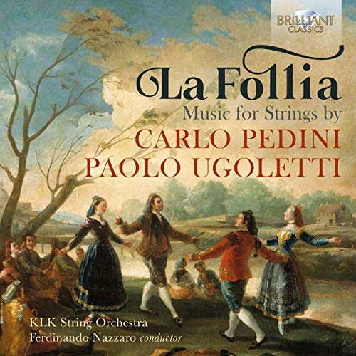 CD cover for “La Follia” featuring 18th-century figures dancing.