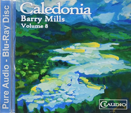 Blu-ray case for Barry Mills’ “Caledonia,” featuring a painted landscape.