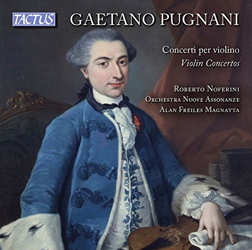 CD cover featuring a portrait of Gaetano Pugnani, a classical composer.
