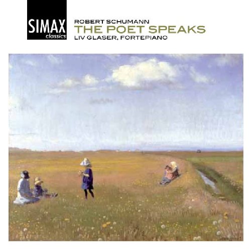 "CD cover featuring serene landscape painting with people in a field and cloudy sky."
