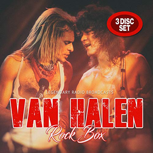 Van Halen "Rock Box" 3CD set cover with band members and red logo.