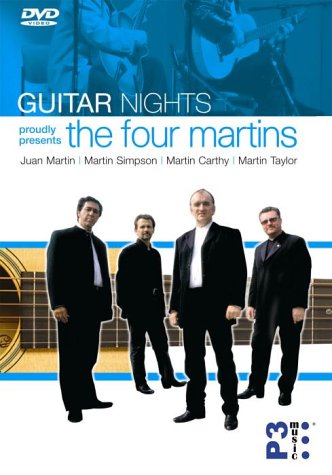 DVD cover featuring four men in suits standing in front of a guitar graphic.