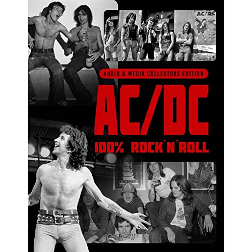 AC/DC "100% Rock 'n' Roll" 2CD album cover with band photos.