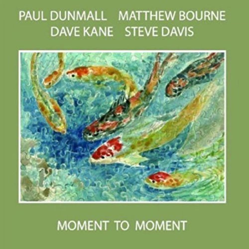 The image is a CD cover with a green background and koi fish painting.