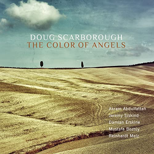 CD cover for Doug Scarborough’s “The Color Of Angels” with a landscape.