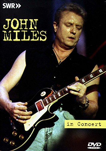 John Miles playing guitar on the DVD cover, “In Concert.”