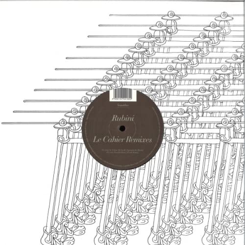Black vinyl record with abstract line art and barcode centered on cover.