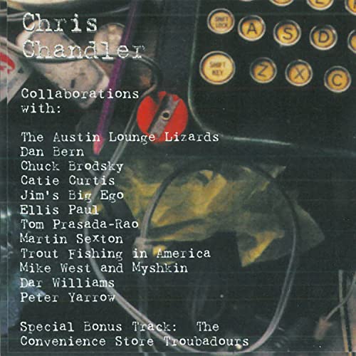 CD cover for "Chris Chandler - Collaborations" featuring a vintage radio.