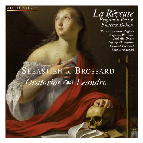 CD cover featuring a painting of a woman in red drapery and a skull.