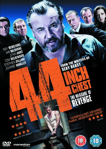 DVD cover for "44 Inch Chest" featuring Ray Winstone and cast.