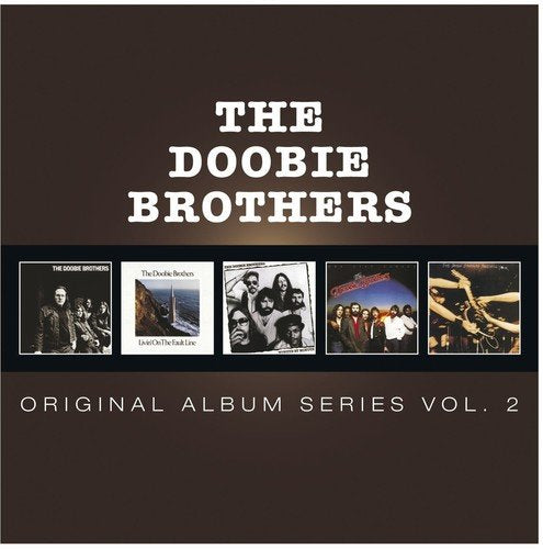 Brown CD case with "The Doobie Brothers" and five album covers displayed.