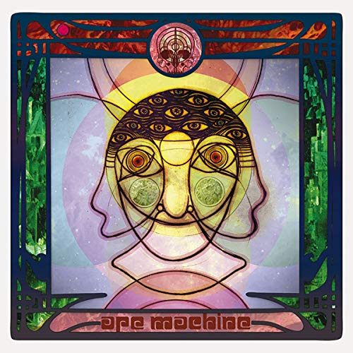 Art Nouveau-style album cover featuring a stylized face with many eyes.