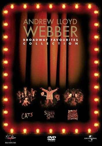 DVD cover featuring Andrew Lloyd Webber's Broadway favourites, surrounded by a red marquee border.