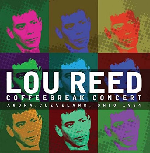 CD cover for Lou Reed’s “Coffeebreak Concert” with repeated portrait images.