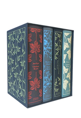 "Boxed set of three classic novels with decorative covers and leaf designs."