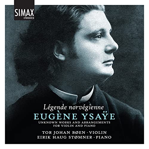 CD cover featuring a portrait of violinist Eugène Ysaye in sepia tones.