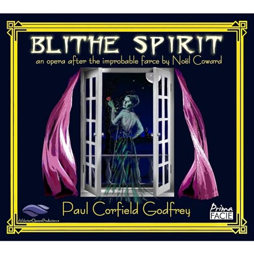CD cover for "Blithe Spirit" opera, featuring a woman in a green dress.