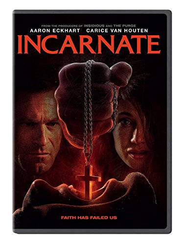 DVD cover for "Incarnate" with man, woman, and a cross on chained hands.