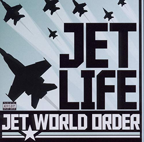 CD cover for "Jet Life" featuring fighter jets and bold text.