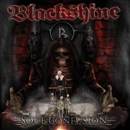 CD cover for Blackshine’s “Soul Confusion” featuring a dark, gothic illustration.