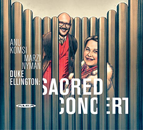CD cover featuring two singers and text: “Duke Ellington: Sacred Concert.”