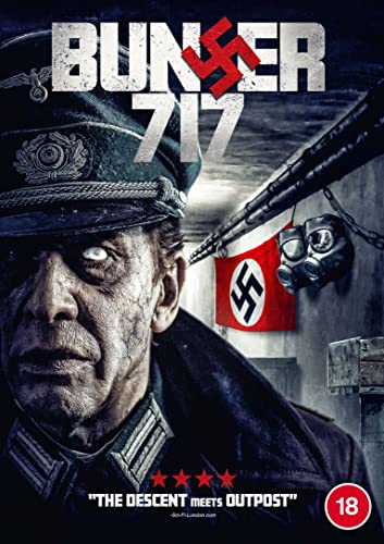 "Bunker 717 DVD cover featuring a Nazi soldier in a dark, grimy bunker."