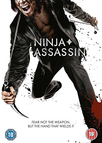 DVD cover for "Ninja Assassin" featuring a man with a weapon.