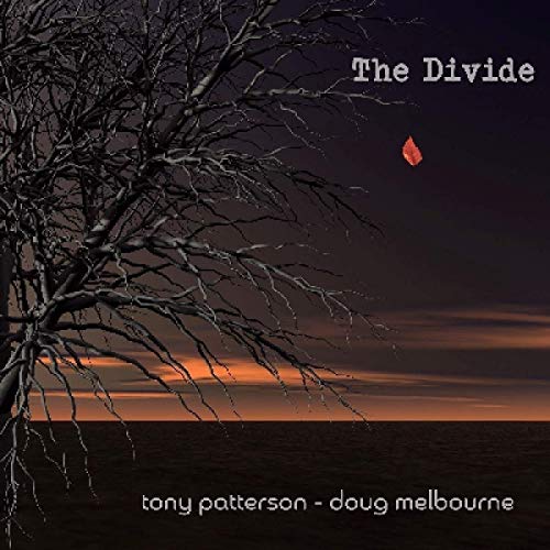 "Album cover featuring a bare tree against an orange and dark sky."