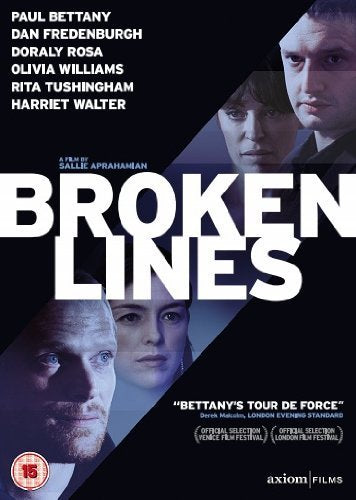 DVD cover for "Broken Lines" featuring portraits of the film's cast.