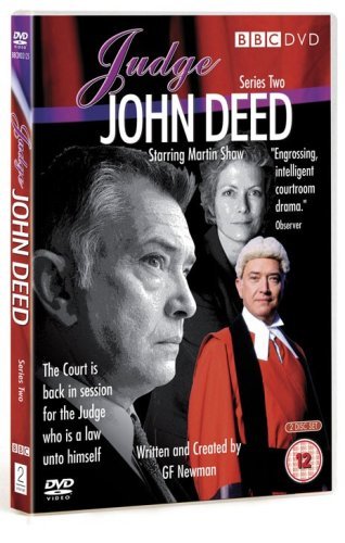 "Judge John Deed Series 2 DVD cover featuring a judge and two men."