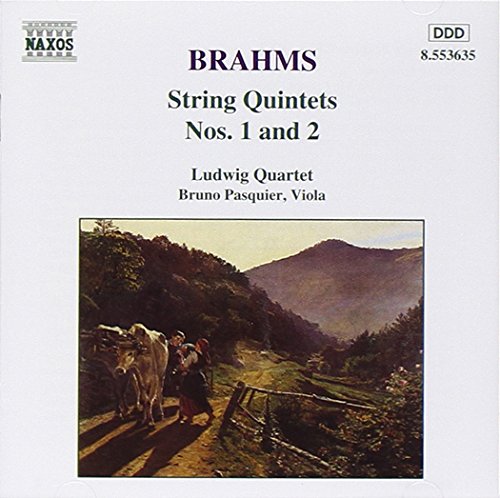 "CD cover with painting of people and oxen on a forest path."