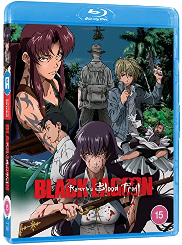 Anime characters from Black Lagoon on a Blu-ray cover with a jungle background.