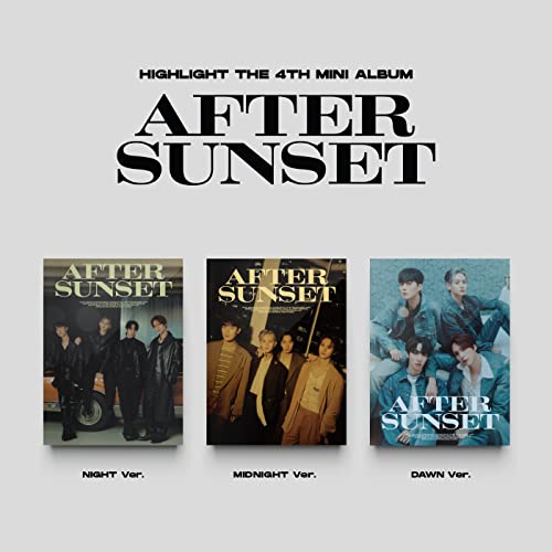 Highlight’s “After Sunset” CD album cover with group photos and text.