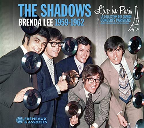 CD cover featuring The Shadows and Brenda Lee with vinyl records.