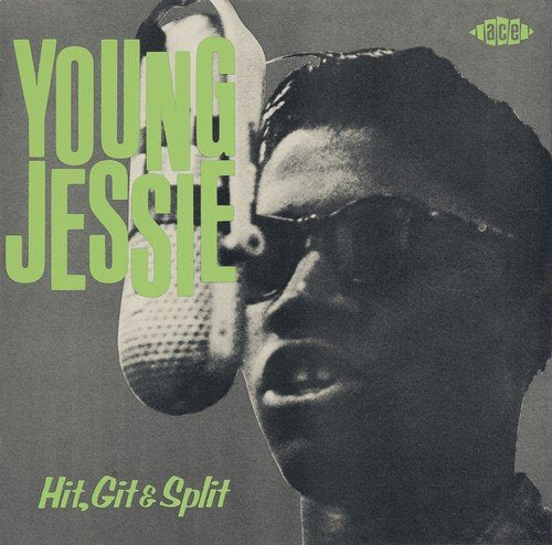 Vintage record cover featuring Young Jessie singing into a microphone.