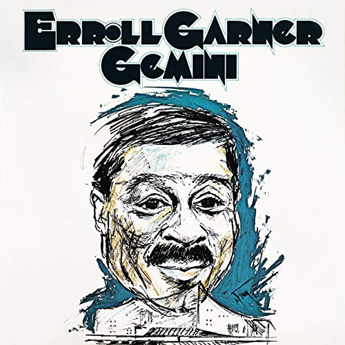 "Album cover with a sketch of Erroll Garner's face and bold title text."