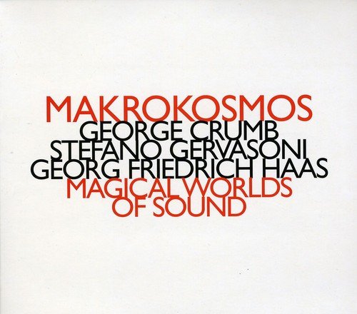 CD cover with text "Makrokosmos" and "Magical Worlds of Sound" in red and black.
