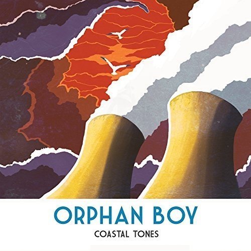 "Album cover art featuring abstract landscape with yellow pillars and 'Orphan Boy Coastal Tones' text."