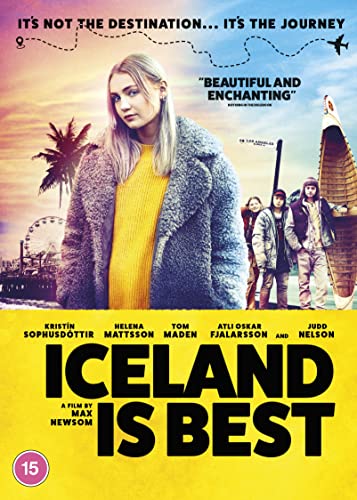 DVD cover for "Iceland Is Best" featuring a woman and group of youths.