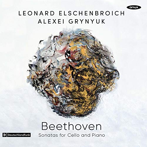 CD cover featuring an abstract, textured portrait of Beethoven.